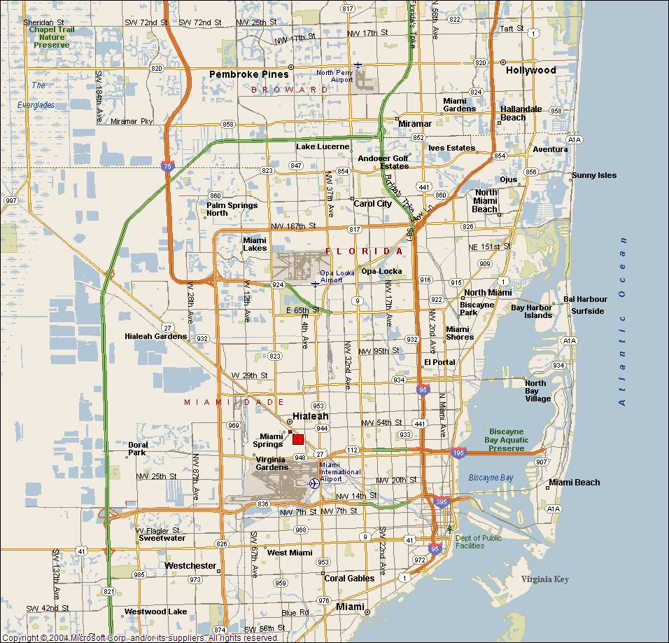 Miami Springs Map 1